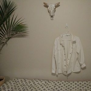 Vintage white denim jacket
